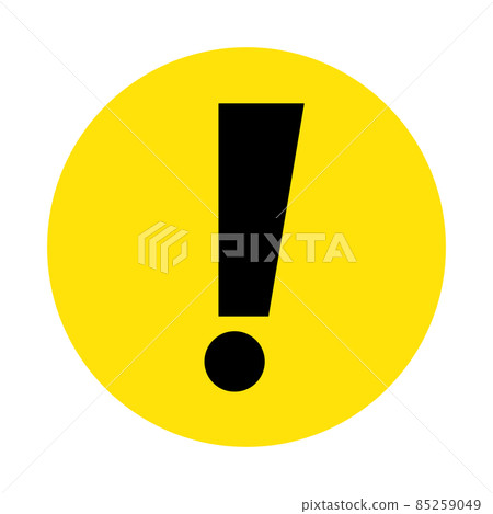 Attention mark circle icon 85259049