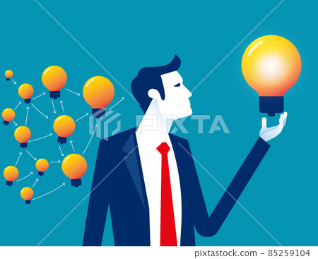 Gather ideas and choose best from many after brainstorm. Creative and innovative process with critical thinking Gather ideas and choose best from many after brainstorm. Creative and innovative process with critical thinking 85259104