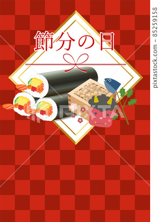 Setsubun plum Ehomaki background Setsubun plum Ehomaki background 85259158