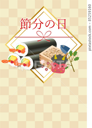 Setsubun plum Ehomaki background Setsubun plum Ehomaki background 85259160