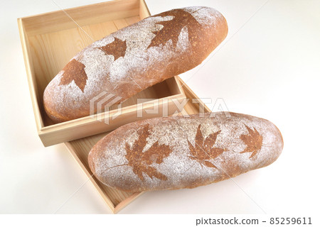 Fresh bread shot directly above the studio Fresh bread shot directly above the studio 85259611