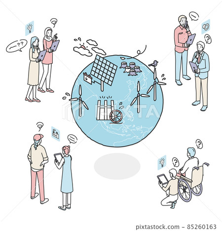 People who think about the problem of renewable energy Diversity 85260163