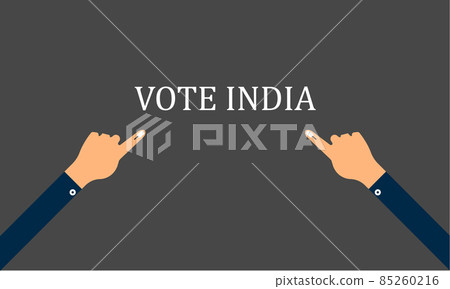 January 25 - National Voters Day. Creative illustration for banner, poster, tshirt, card. 85260216