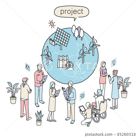 People planning renewable energy Diversity People planning renewable energy Diversity 85260318