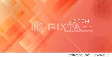Abstract template background orange squares overlapping with halftone and texture. Abstract template background orange squares overlapping with halftone and texture. 85260806