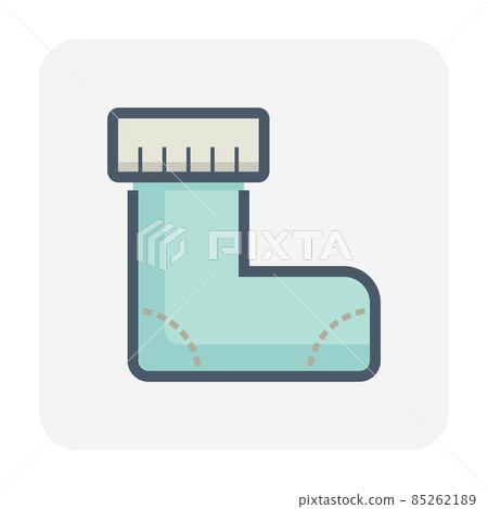 Warm sock vector icon. Warm sock vector icon. 85262189