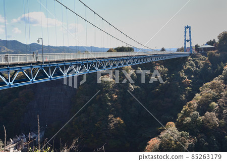 Autumn Ibaraki Hiking Ryujin Big Suspension Bridge Bungee Jump Autumn Ibaraki Hiking Ryujin Big Suspension Bridge Bungee Jump 85263179