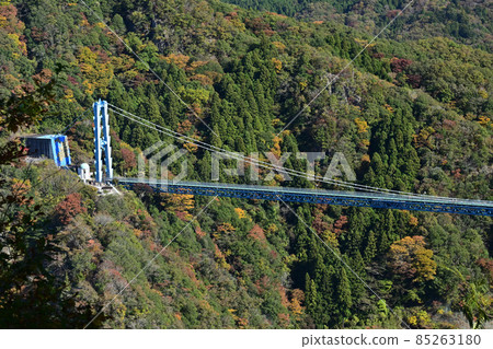 Autumn Ibaraki Hiking Ryujin Big Suspension Bridge Bungee Jump Autumn Ibaraki Hiking Ryujin Big Suspension Bridge Bungee Jump 85263180