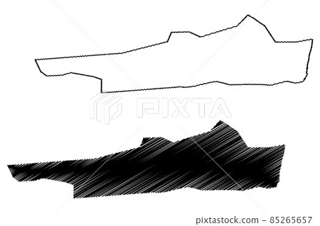 Godomey City (Republic of Benin, Atlantique Department) map vector illustration, scribble sketch City of Godomey map Godomey City (Republic of Benin, Atlantique Department) map vector illustration, scribble sketch City of Godomey map 85265657