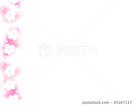 Seamless watercolor plum silhouette Seamless watercolor plum silhouette 85267117