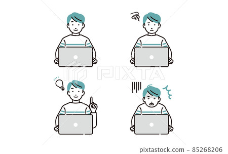 小學男孩設置操作個人計算機 85268206