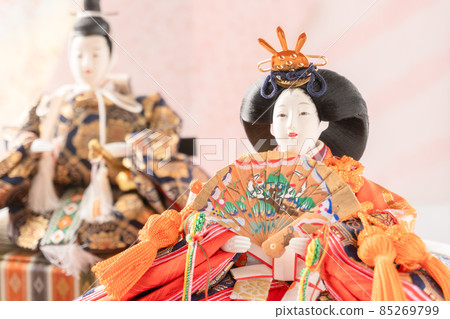 Hina doll with pink background of Hinamatsuri image Hina doll with pink background of Hinamatsuri image 85269799