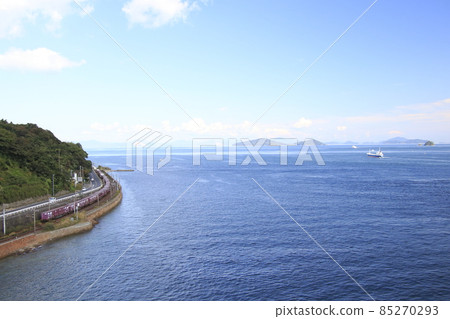 從索橋看到的三洋幹線貨運列車 85270293