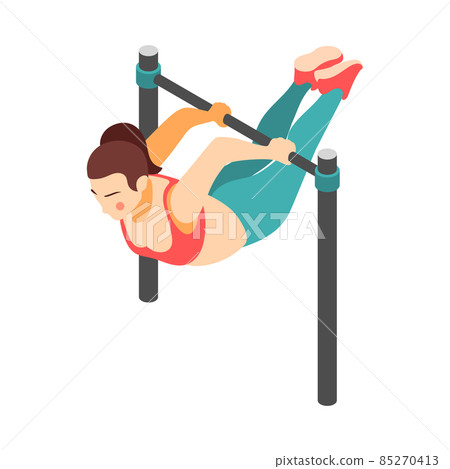 Bar Lifting Workout Composition 85270413