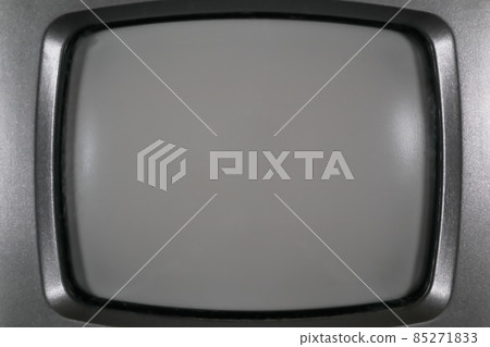 Old CRT TV screen (black and white TV) 85271833