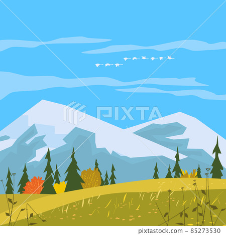 Mountain landscape autumn scenic view background Mountain landscape autumn scenic view background 85273530