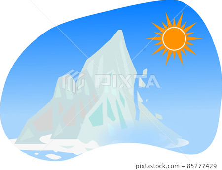 全球變暖導致冰山融化 全球變暖導致冰山融化 85277429