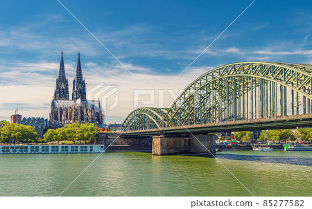 Panorama of Cologne city historical centre 85277582