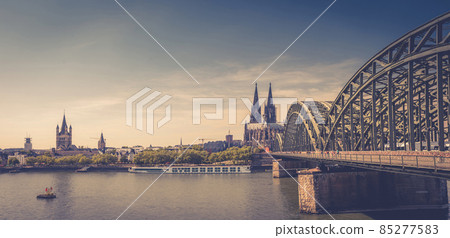 Panorama of Cologne city historical centre Panorama of Cologne city historical centre 85277583