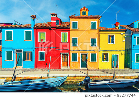 Colorful houses of Burano island Colorful houses of Burano island 85277744