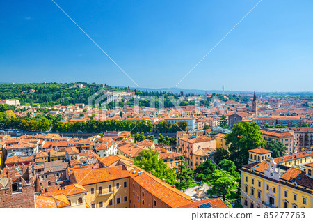 Aerial view of Verona city historical centre Aerial view of Verona city historical centre 85277763