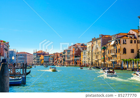 Venice cityscape with Grand Canal waterway Venice cityscape with Grand Canal waterway 85277770