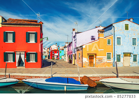 Colorful houses of Burano island Colorful houses of Burano island 85277833
