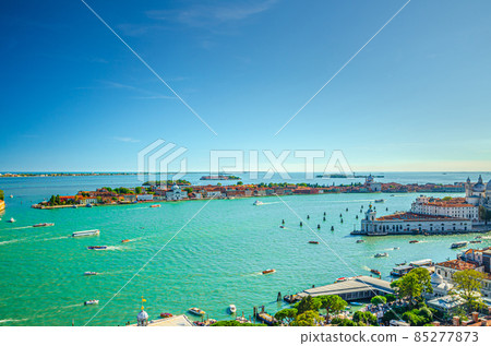 Aerial panoramic view of Venetian Lagoon 85277873
