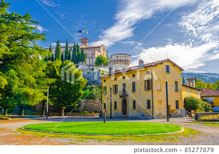 Castle of Brescia medieval building or Castello di Brescia or Falcon of Italy 85277879