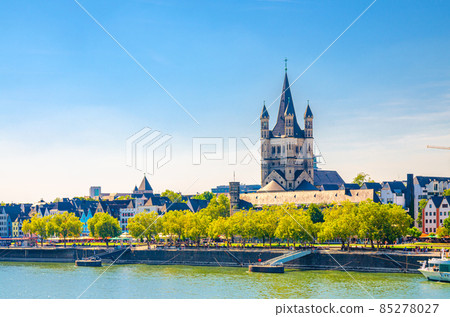 Cologne cityscape of historical city centre with Great Saint Martin Roman Catholic Church Cologne cityscape of historical city centre with Great Saint Martin Roman Catholic Church 85278027