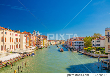Venice cityscape with Grand Canal waterway 85278416
