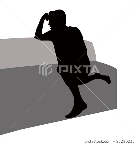 a man body silhouette vector a man body silhouette vector 85280233
