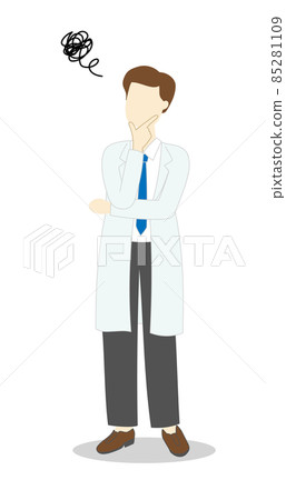 Worried young male doctor Worried young male doctor 85281109