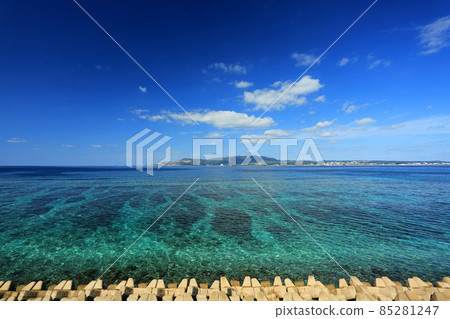 Okinawa Nago's new attraction Roadside Station The beautiful sea around Kyoda 85281247
