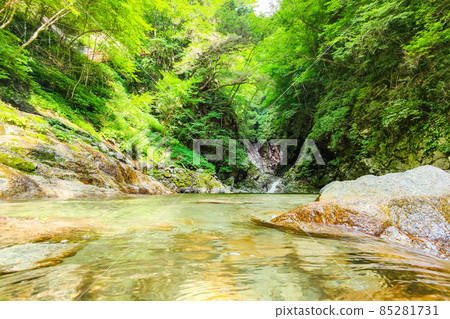Ojiragawa Canyon: Sengabuchi (Summer) Ojiragawa Canyon: Sengabuchi (Summer) 85281731