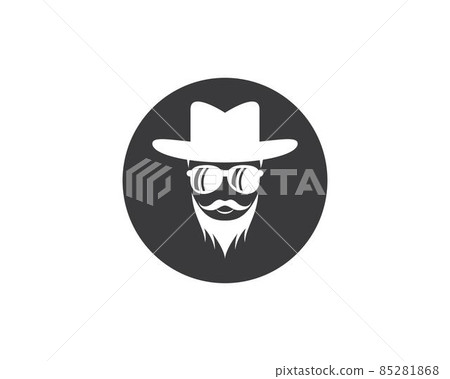 Cowboy hat symbol vector icon 85281868