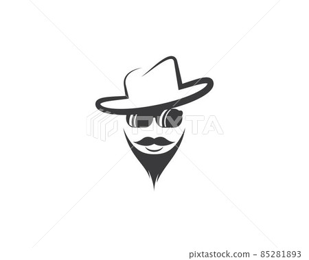 Cowboy hat symbol vector icon Cowboy hat symbol vector icon 85281893