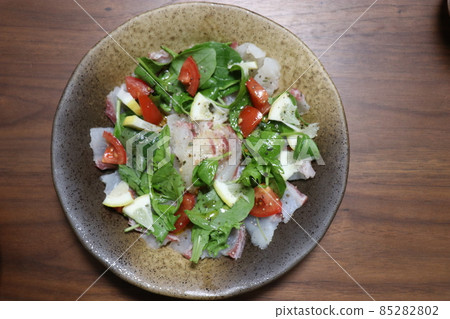 Sea bream carpaccio, home party Sea bream carpaccio, home party 85282802