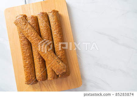 fried fish cake or fish ball fried fish cake or fish ball 85283874