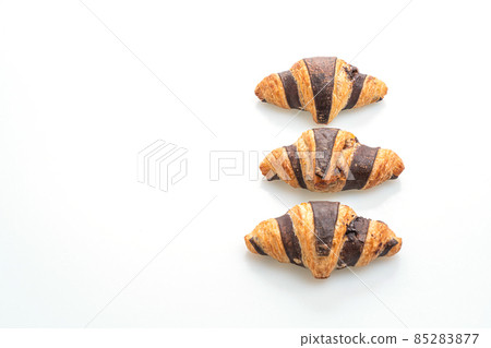 fresh croissant with chocolate fresh croissant with chocolate 85283877