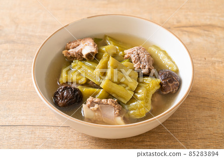 Bitter gourd with pork spare rib soup Bitter gourd with pork spare rib soup 85283894