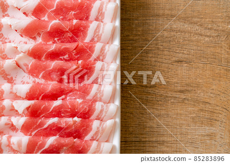 fresh pork belly sliced fresh pork belly sliced 85283896