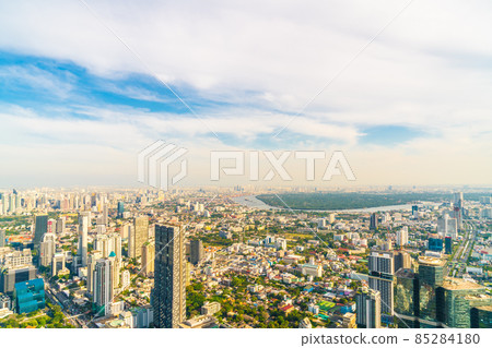 Beautiful cityscape with architecture and building in Bangkok Thailand Beautiful cityscape with architecture and building in Bangkok Thailand 85284180