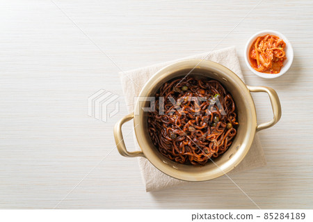 Korean black spaghetti or instant noodle with roasted chajung sauce 85284189
