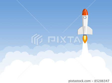 Rocket takes off into outer space 85286347