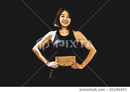 女性身體化妝(微笑) 女性身體化妝(微笑) 85286855