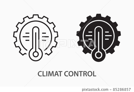 Climate control system vector icon. Black illustration isolated on white background for graphic and web design. Climate control system vector icon. Black illustration isolated on white background for graphic and web design. 85286857