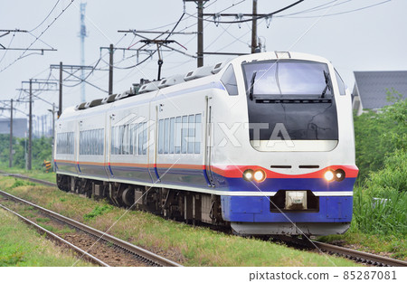 信越本線帶織東光JR東E653系列1100系列H-203編隊(新潟)白雪 85287081