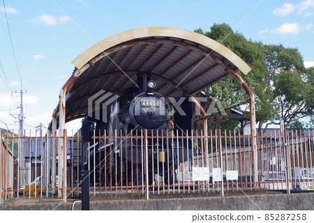 Exhibition locomotive of Miyoshi Mononoke Museum Exhibition locomotive of Miyoshi Mononoke Museum 85287258