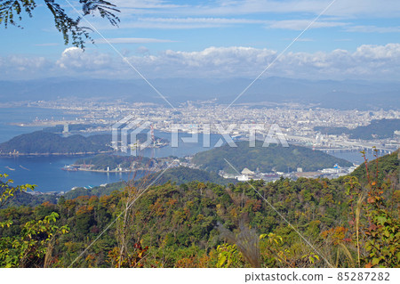 從廣島縣明郡中野山看到的廣島城市景觀 從廣島縣明郡中野山看到的廣島城市景觀 85287282